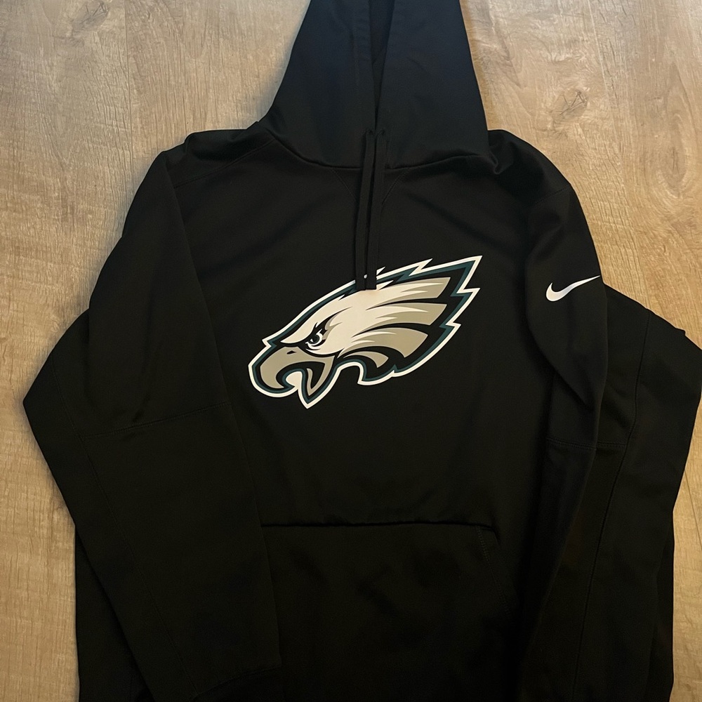 Black Nike Hoodie with Eagle Logo